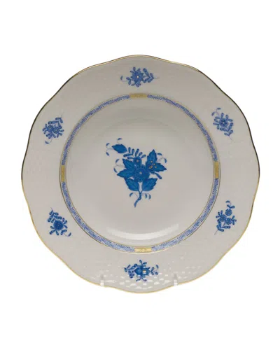 Herend Chinese Bouquet Rim Soup Bowl In Blue