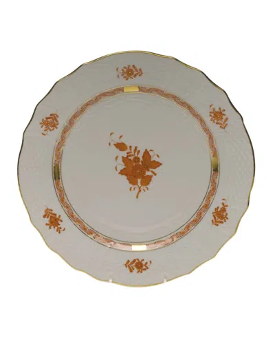 Herend Chinese Bouquet Rust Service Plate In Multi