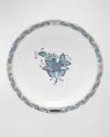 Herend Chinese Bouquet Turquoise & Platinum Tea Saucer