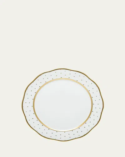 Herend Connect The Dots Charger Plate In White/gold
