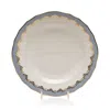Herend Fish Scale Dessert Plate In Light Blue