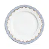 Herend Fish Scale Serving Plate In Light Blue