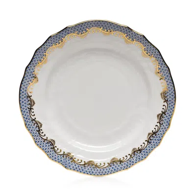 Herend Fishscale Bread & Butter Plate In Light Blue