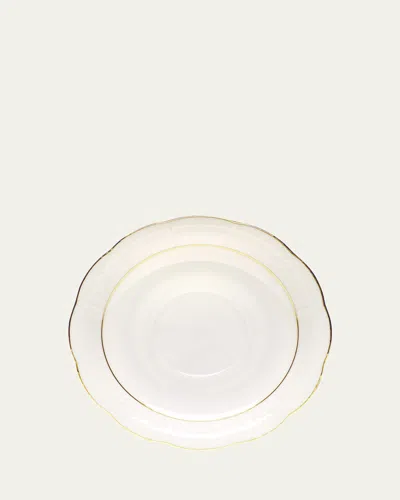 Herend Golden Edge Saucer In White