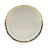 Herend Golden Laurel Dinner Plate In White