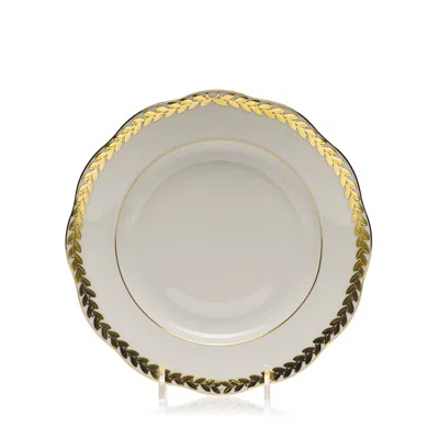 Herend Golden Laurel Salad Plate In White