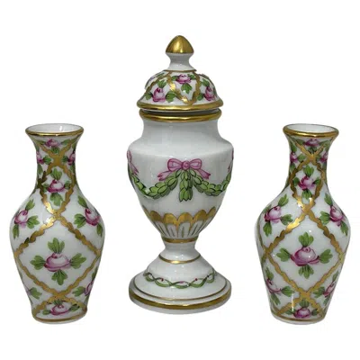 Pre-owned Herend Miniature  Hungary Porcelain Set, 1970s In Transparent