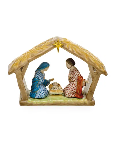 Herend Nativity Scene Christmas Decoration In Multi