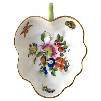 Pre-owned Herend Porcelain Bowl Fruits Flowers In Sand