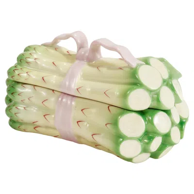 Pre-owned Herend Porcelain Figural Asparagus Covered Box Model No. 6070/c In Sand