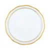 Herend Porcelain Golden Edge Coaster In White
