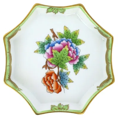 Pre-owned Herend Porcelain Jewelry Dish In Gold