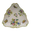 Herend Queen Victoria Triangle Dish In Multi
