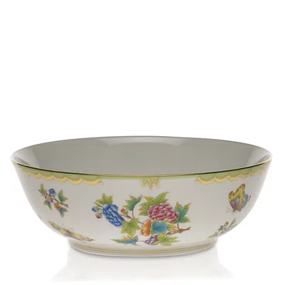 Herend Queen Victoria Large Bowl In Multi