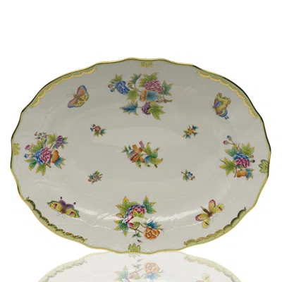 Herend Queen Victoria Large Platter In Multi