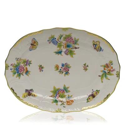 Herend Queen Victoria Medium Platter In Multi