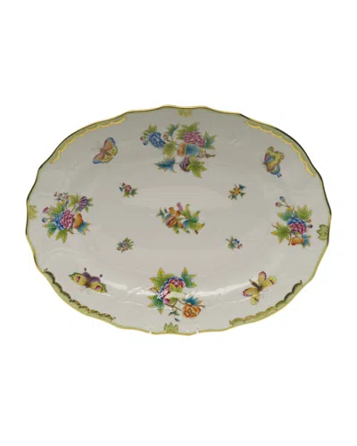 Herend Queen Victoria Platter, Large In White