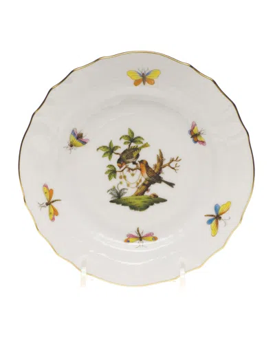 Herend Rothschild Bird Bread & Butter Plate #10 In White