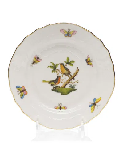 Herend Rothschild Bird Bread & Butter Plate #8 In No-color