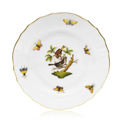 HEREND ROTHSCHILD BIRD BREAD & BUTTER PLATE