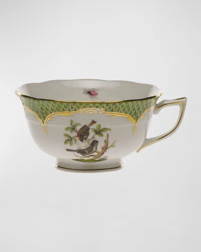 Herend Rothschild Bird Green Motif 04 Tea Cup In Multi
