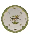 Herend Rothschild Bird Green Motif 09 Dinner Plate