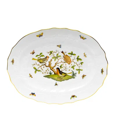 Herend Rothschild Bird Platter In Multi