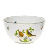 Herend Rothschild Bird Round Bowl In Motif
