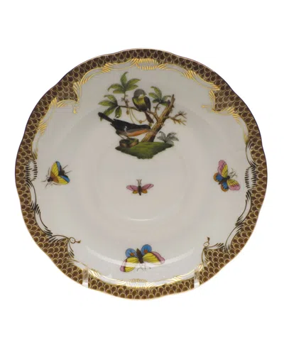 Herend Rothschild Bird Green Motif 10 Tea Saucer