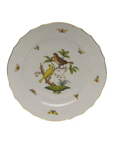 Herend Rothschild Bird Service Plate/charger 06 In White