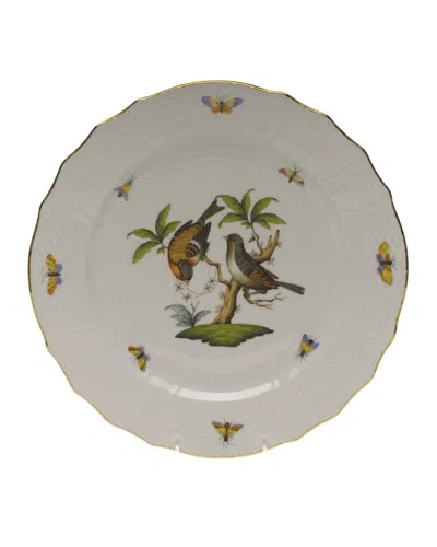 Herend Rothschild Bird Service Plate/charger 12 In Multi