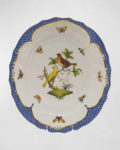 Herend Rothschild Blue Motif 06 Dinner Plate
