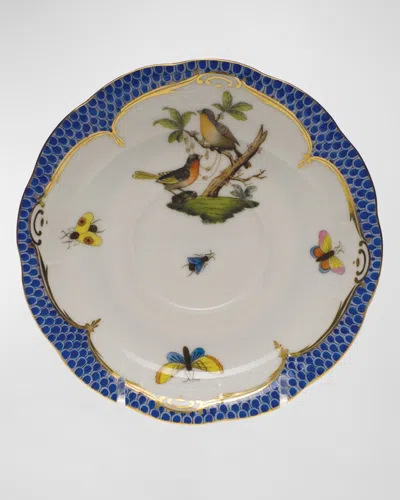 Herend Rothschild Blue Motif 08 Tea Saucer