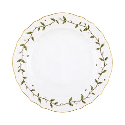 Herend Rothschild Garden Service Plate In White