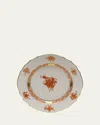 Herend Rust Chinese Bouquet Bread & Butter Plate In Rust