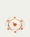 Herend Rust Chinese Bouquet Salad Plate In Rust