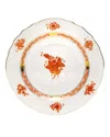 Herend Rust Chinese Bouquet Salad Plate In Rust
