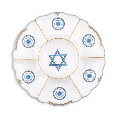 Herend Seder Plate In Blue