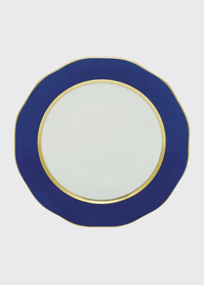 Herend Silk Ribbon Charger, Cobalt In Blue