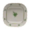 Herend Square Fruit Dish In Green
