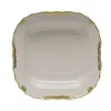 Herend Square Fruit Dish In Green