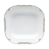 Herend Square Fruit Dish In Light Blue