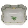 Herend Square Salad Bowl In Green