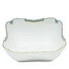 Herend Square Salad Bowl In Light Blue