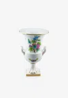 Herend Vienna Rose Porcelain Empire Vase In White
