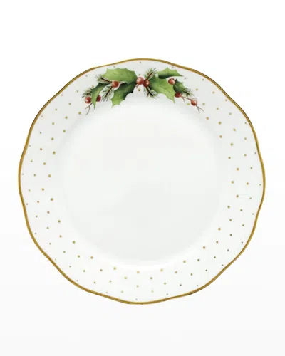 Herend Winter Shimmer Dinner Plate In White