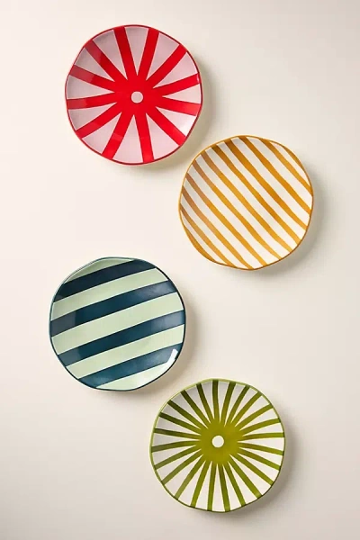 Here's How Ceramic Appetizer Plates, Set Of 4 In Multi