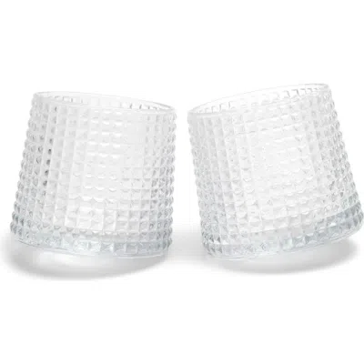 Here's How Lola Revolving Rocks Glass In White
