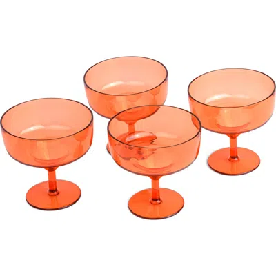 Here's How Rue Margarita Glass Set In Orange