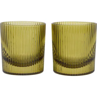 Here's How Scout Lowball Glass Set In Green